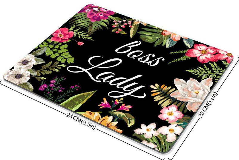 Smooffly Custom Gaming Mouse Pad - Floral Lady Funny Mouse Pad - Image 2